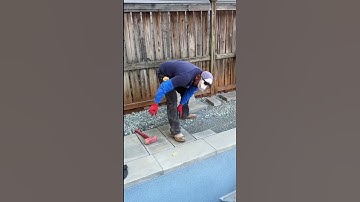 Laying pavers around a plunge pool! #hardscape #businessowner #hardwork