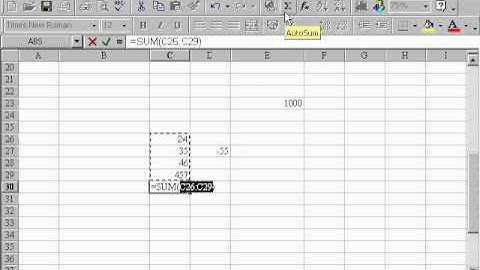Microsoft Excel 2003 Azərbaycanca - Dərs 5.1 Düsturların istifadəsi
