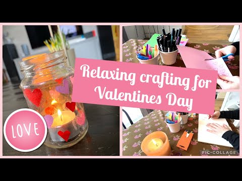 💕❤️SUPER RELAXING VALENTINES DAY CRAFTING - ASMR 💕❤️ (Soft Spoken )