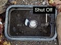 How to turn your water off outside your house.