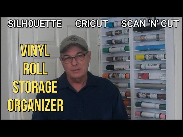 How to build a super efficient Cricut vinyl craft roll storage