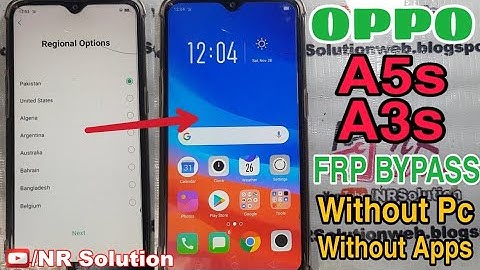 OPPO A5S/A3S/A1K/A5/F7/F5/F9 FRP/GOOGLE ACCOUNT BYPASS Without PC No Need Any Apps New Method 2020