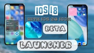 New ios launcher 18 with ios 26 icon glass for android screenshot 5
