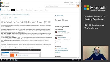 Windows Server 2019 IIS  Kurulumu ve Yapılandırması