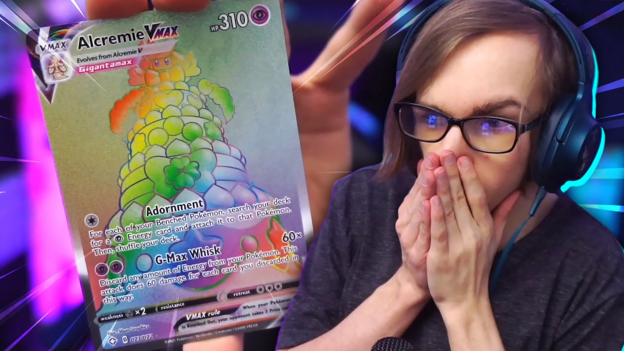 RAINBOW RARE GMAX ALCREMIE?! - Pokemon Shining Fates Shiny Dragapult VMAX Box TCG Cards Opening