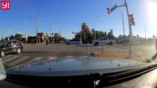 Cyclist runs red light, gets hit by a van