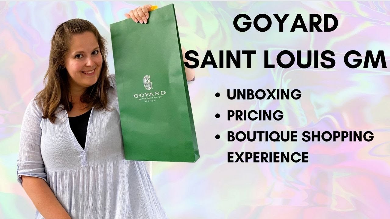 Goyard St Louis GM Black & Tan Tote Designer Bag Unboxing 2021