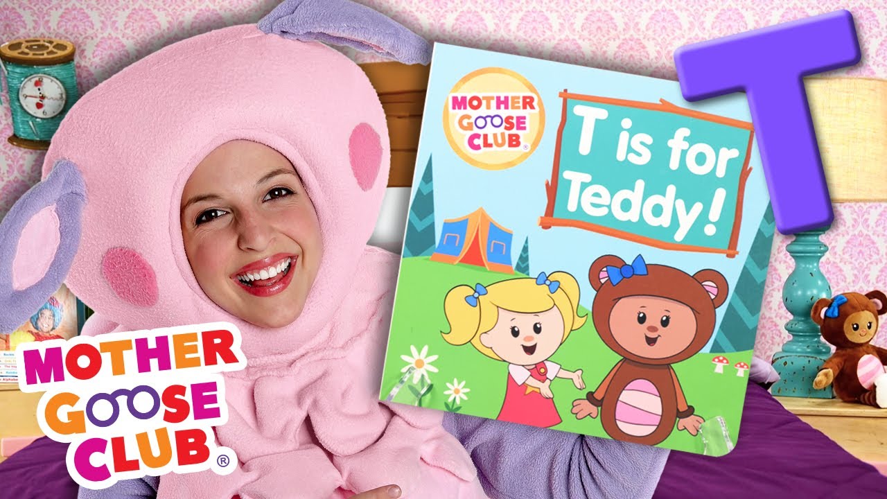 Baa Baa Reads T Is for Teddy | Mother Goose Club Nursery Rhymes