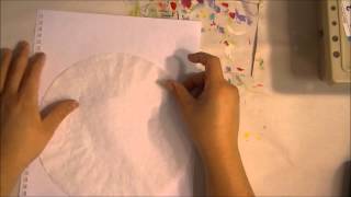 How to print on coffee filters for collage/ mixed media/ art journal