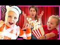 SECRET Movie Theater Halloween Party With Lively Lewis Show! Halloween Trick Or Treat And Fun!