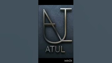 Atul name brand logo 😱😲 |  #brand #art #3d  #trending #youtubeshorts #viral #shorts