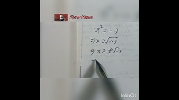 #shorts Maths Shorts | Iota | Imaginary Number | Quadratic Equations | Complex Root | √-1=? | Short