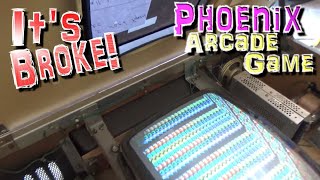 Repairing A 1981 Centuri PHOENIX Cocktail Arcade Game - PCB, Monitor, Sound, It's ALL BROKE! screenshot 5