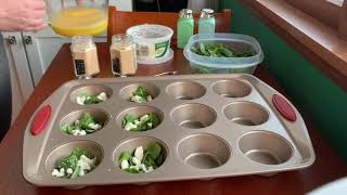 High-Protein Spinach & Feta Egg Muffins with Greek Yogurt