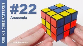 How to make Rubik's Cube Patterns #22: Anaconda by LeesRandomVids 9,341 views 5 years ago 3 minutes, 24 seconds