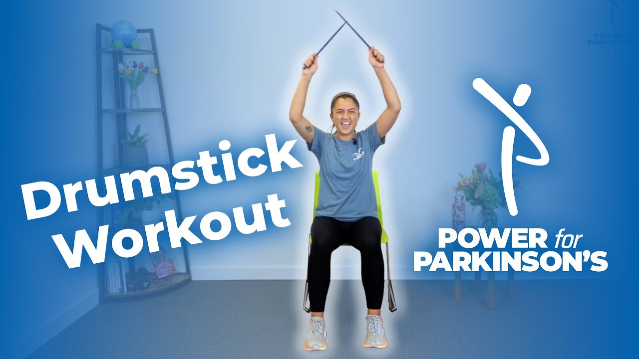 FUN Drumstick Workout for PD Full body seated workout YouTube