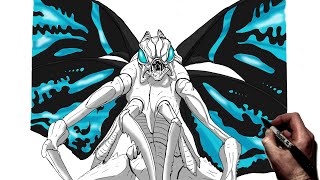 How To Draw Mothra | Step By Step | Godzilla King of Monsters
