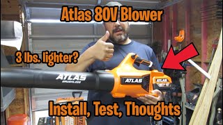 Atlas 80v Blower - Assemble, Test, and Thoughts