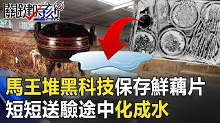 馬王堆2000年鮮藕片神秘黑科技保存完整 短短送驗途中「化成水」… 【關鍵時刻】20190906-4 黃世聰 劉燦榮 馬西屏 黃創夏