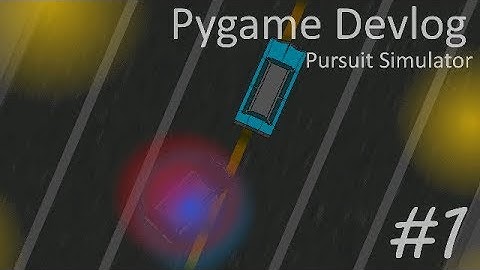 Python - Video game demonstration in Pygame - Five-O Pursuits (#1)