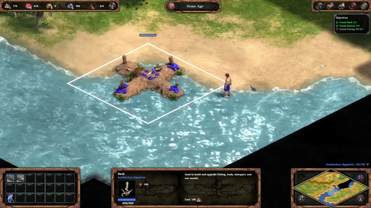 Age of Empires: Definitive Edition, Tutorial Campaign - Ascent of Egypt (Foraging)