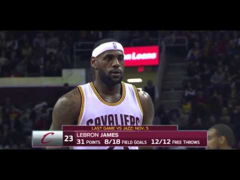 LeBron James airballs free throw: Utah Jazz at Cleveland Cavaliers
