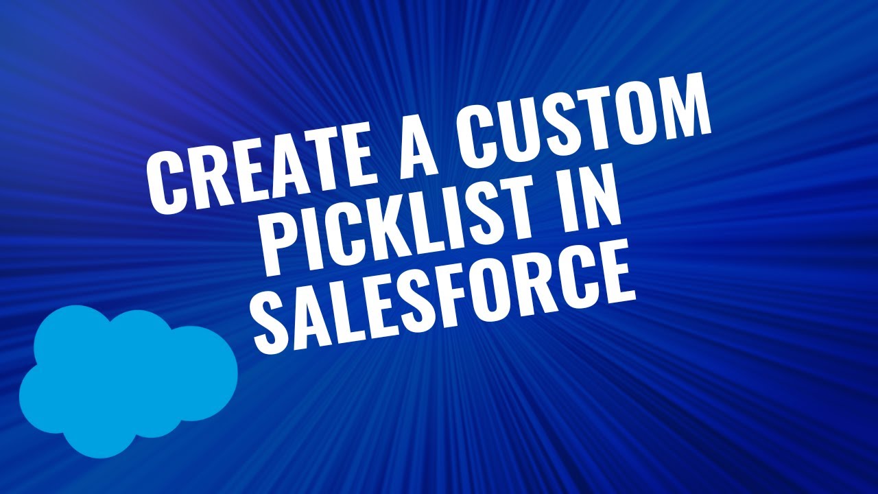 How to Create a Custom Picklist Field in Salesforce | Step-by-Step ...