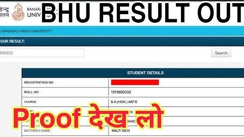 Bhu entrance result 2021|bhu result 2021| bhu cut off| bhu result bhu cut off marks 2021|‎@BHU WORLD