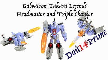 Galvatron Transformers Takara Legends vs Hasbro Titans Return Voyager Headmaster Triple Changer Toy