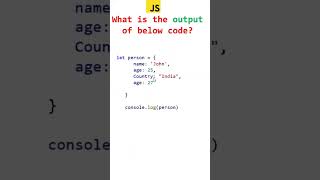objects in javascript | javascript interview questions #javascript #webdevelopment
