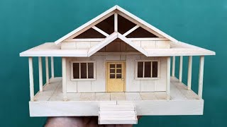 Casas de palitos de helado - An amazing popsicle stick house