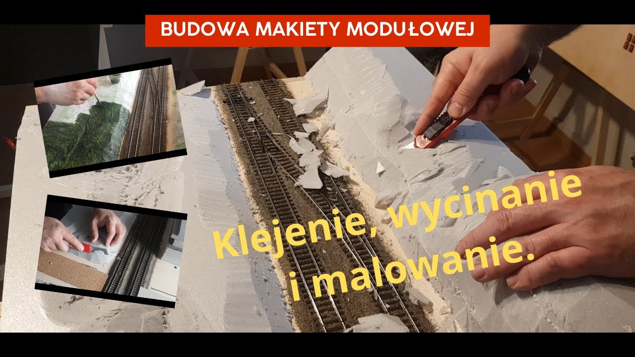 Makieta kolejowa H0. Prace na czwartym module.