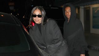 Nipsey Hussle's Former Girlfriend Lauren London Drops By Giorgio Baldi With Son Kameron Carter