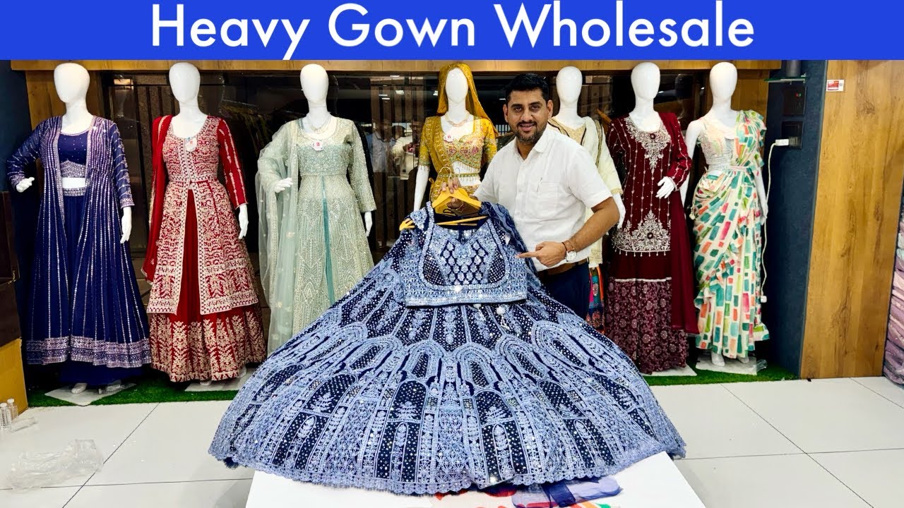 Gown Wholesale Market - Surat Wholesale Market - Surat Market - YouTube