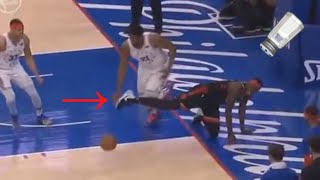 Joel Embiid Gets Tripped By Salty Pascal Siakam