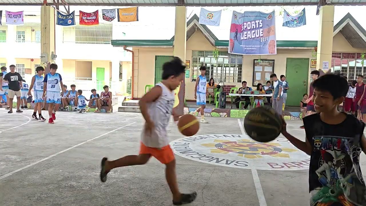 1-й тайм Dos Ballers против Mercenaries Sangguniang Kabataan в Macalong Sports League 2025