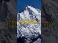 Top 10 Highest Mountains in the World||worldtop||#shorts #top10 #viral #mountains