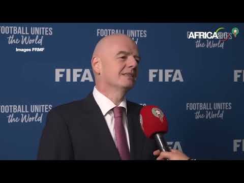 Maroc Le Président De La FIFIA Gianni Infantino Félicite L Investissement Sur Le Football 
