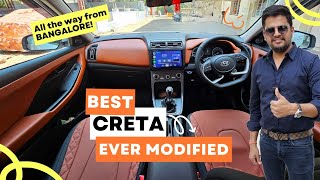 BEST CRETA MODIFIED TILL DATE! DASHBOARD AND DOORPAD IN SOFT TOUCH LEATHER, AUDIO & MORE #9550010888 screenshot 5