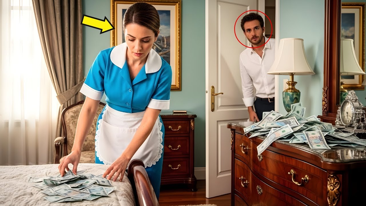 Ella Pensó Que Limpiaba Sin Testigos. El Millonario Estaba Escondido Y Lo Que Vio Cambió Todo