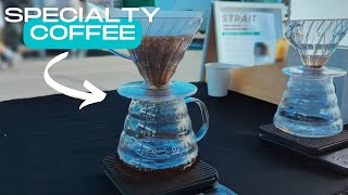 SELLING SPECIALTY COFFEE AT A FARMERS MARKET | ASMR Popup Slow Bar