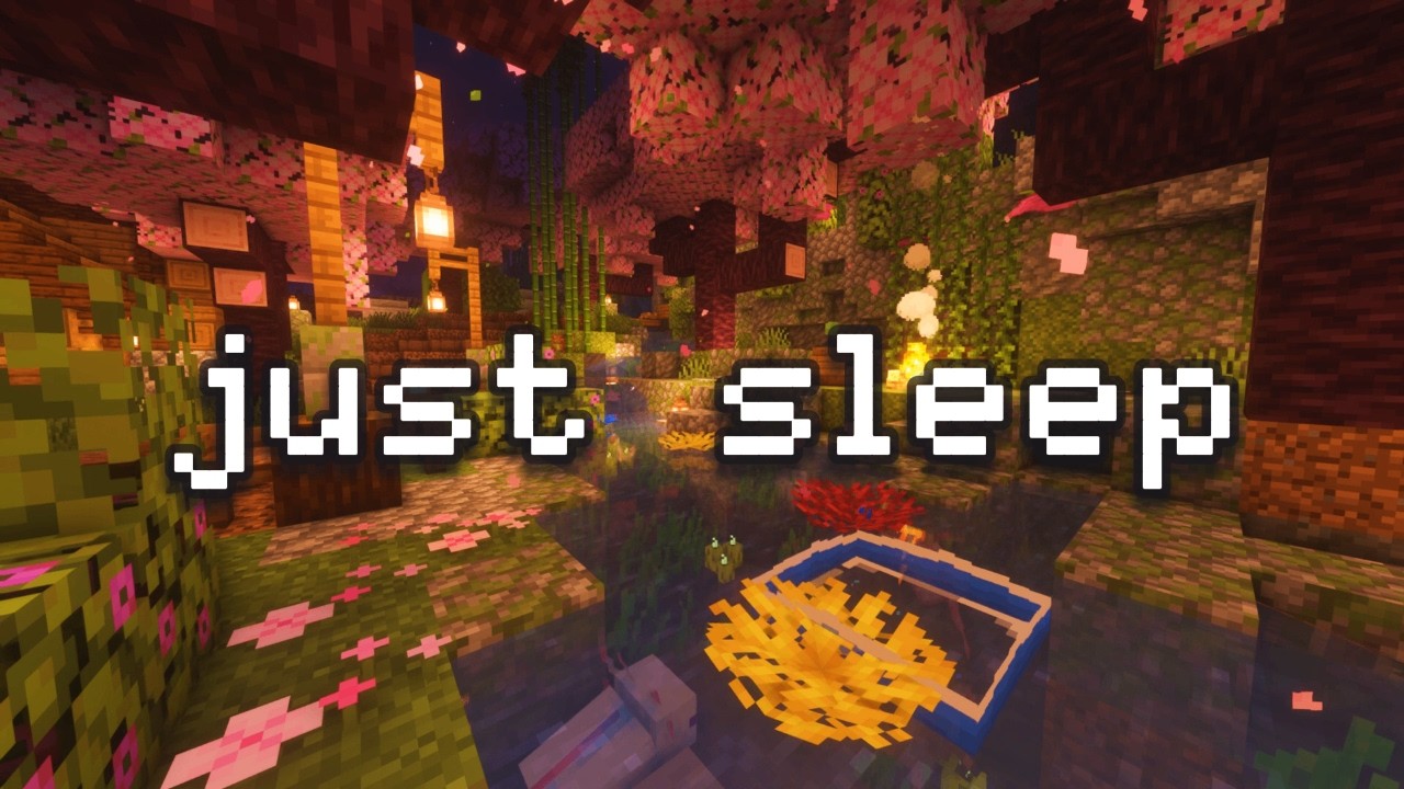 🌙 Засыпай мгновенно ⎮ Дождь в Minecraft и уютная атмосфера для глубокого расслабления