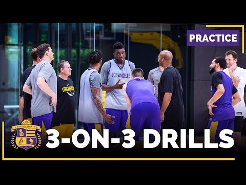 Lakers Practice: 3-on-3 Drills (Ivica Zubac, Thomas Bryant, Josh Hart)