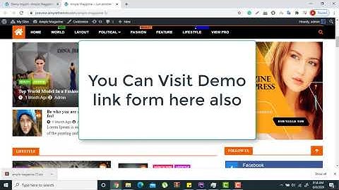Ample Magazine Free WordPress Theme One Click Demo Import