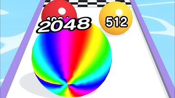 BALL RUN 2048 GAME ⚽️✨- All Levels Gameplay Walkthrough Android, iOS v.37
