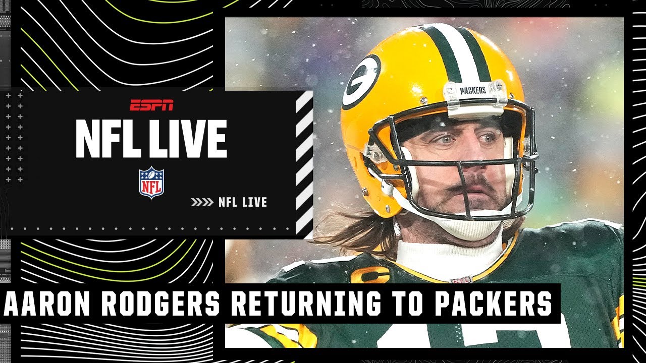 Aaron Rodgers set to return to Packers next season | NFL Live - YouTube