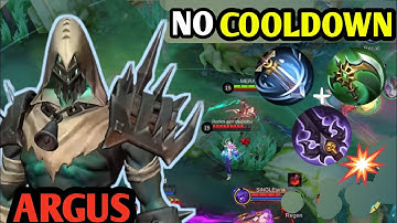 🔥 NEW ARGUS NO COOLDOWN BUILD 2025 💥 | INSANE DAMAGE & UNSTOPPABLE ULTIMATE | MLBB