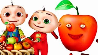 apple song learning fruits for kids nursery rhymes baby songs videogyan 3d rhymes