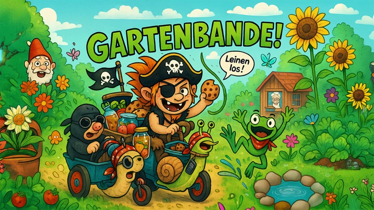 Die Gartenbande 🏴‍☠️ | Räuberlied mit Käpt’n Keks & Co. | Kinderlied zum Mitlachen & Mitsingen