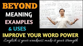 #BEYOND Meaning,Examples &Uses For  #AllCompetitiveExams By #ARSTUDYCIRCLE